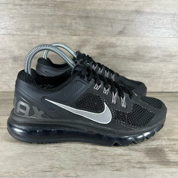 Nike Air Max Plus Running Training Sneakers Triple Black Women 7 - Picture 2 of 10